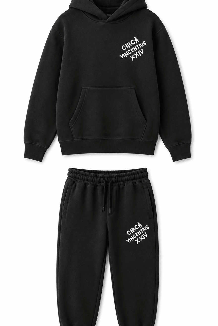 Boy's Circa XX1V Tracksuit - Black - Vincentius