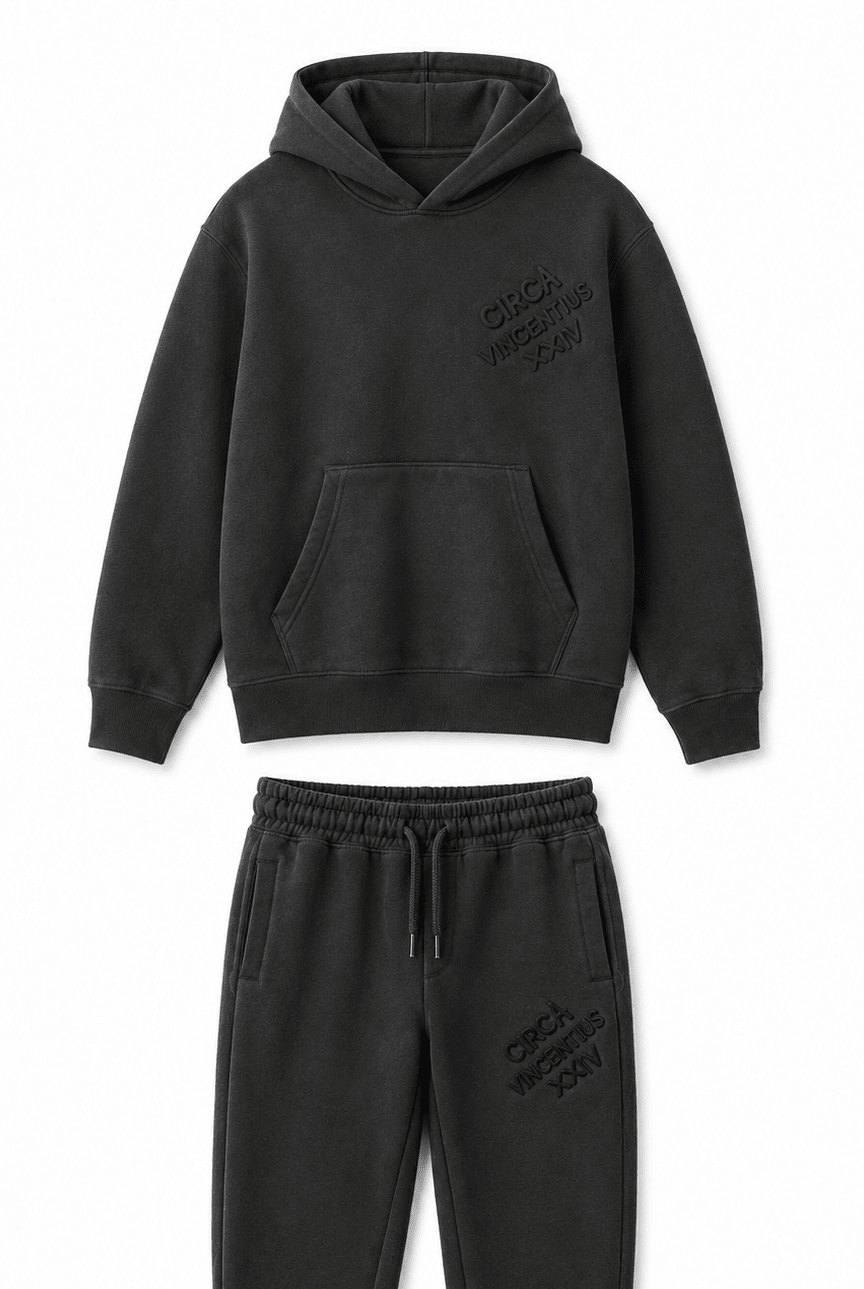 Boy's Circa XX1V Tracksuit - Charcoal - Vincentius