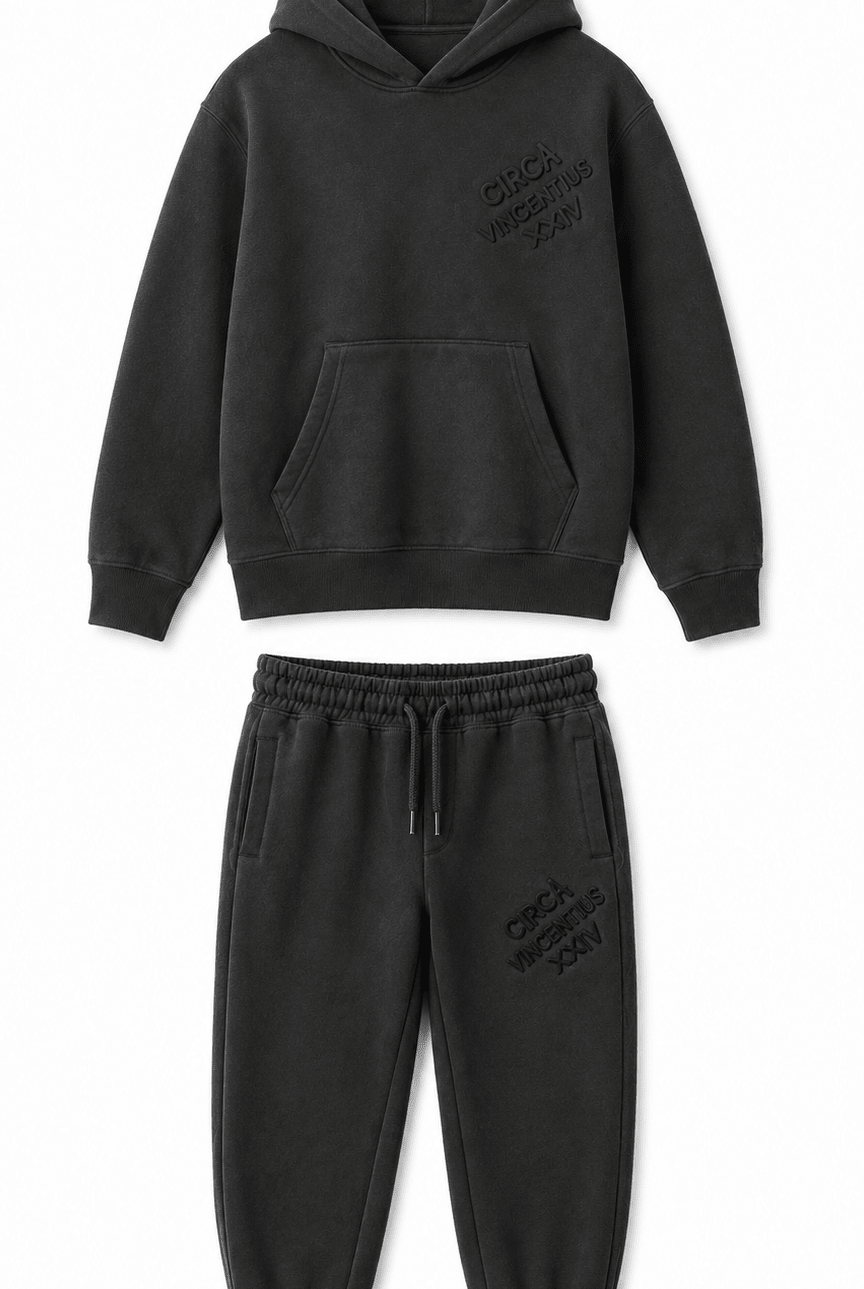 Boy's Circa XX1V Tracksuit - Charcoal - Vincentius