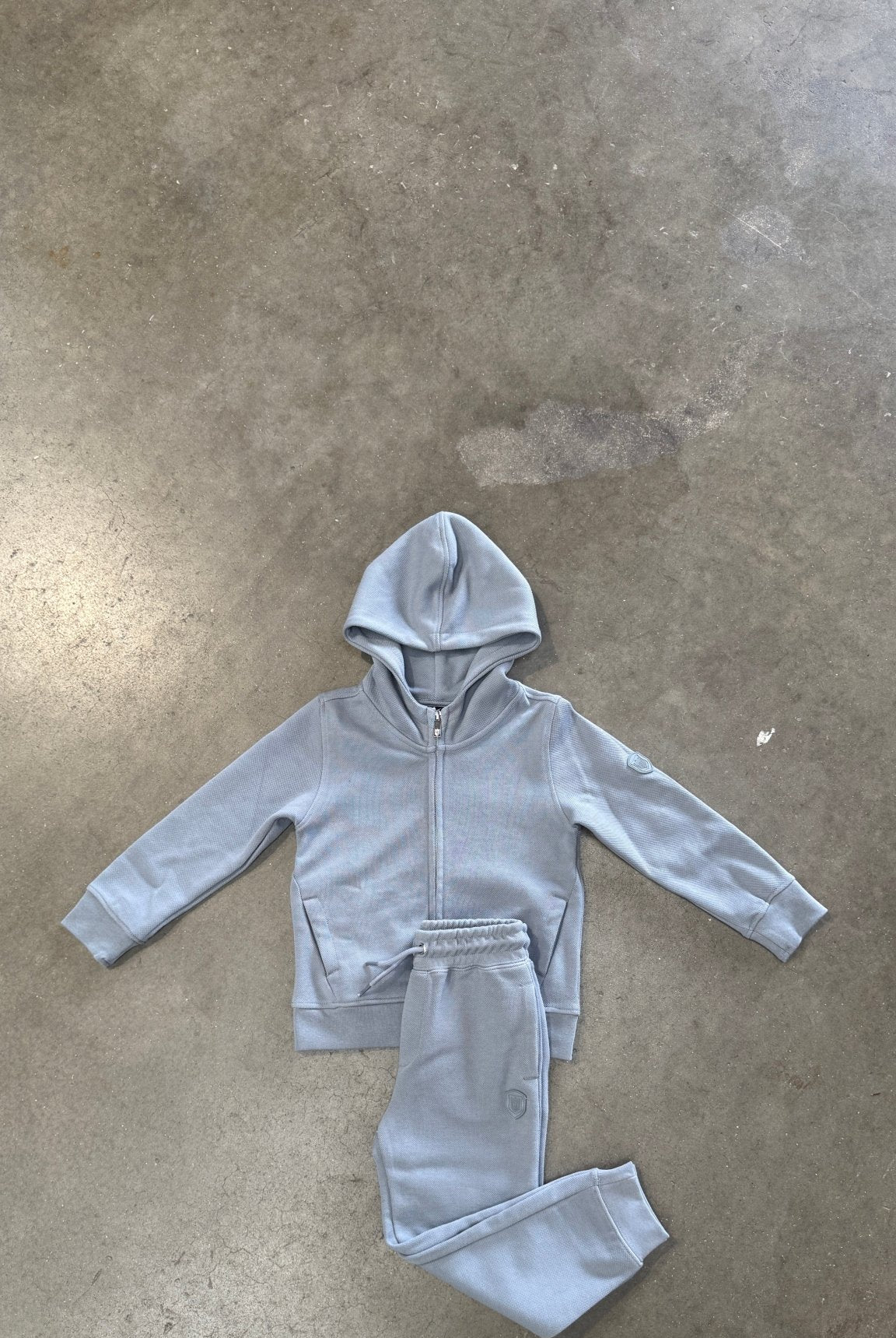 Boys Pique Zip Through Tracksuit - Nado Grey - Vincentius