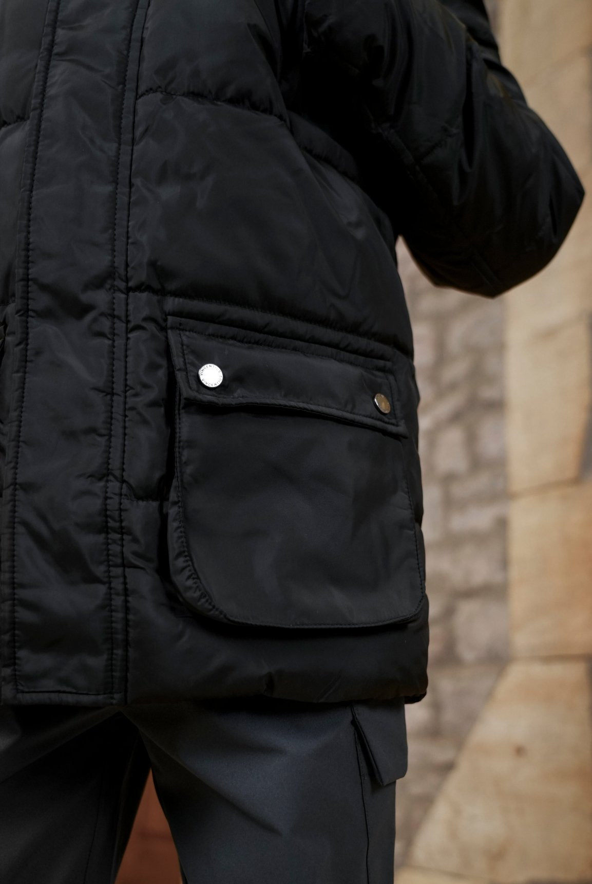 Boy's Premium Short Puffer - Black - Vincentius