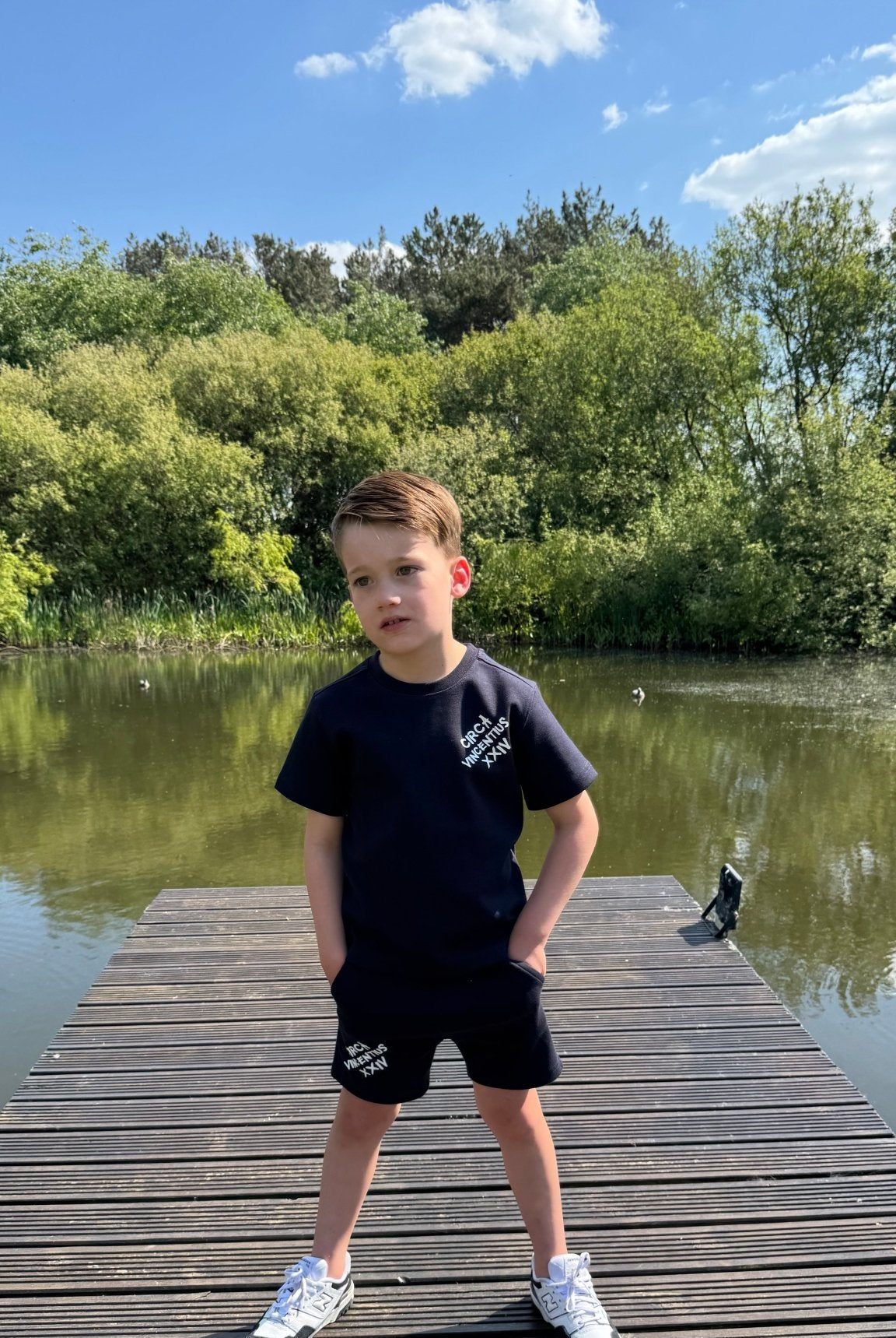 Boy's Relaxed Circa XXIV Lounge Set - Navy - Vincentius