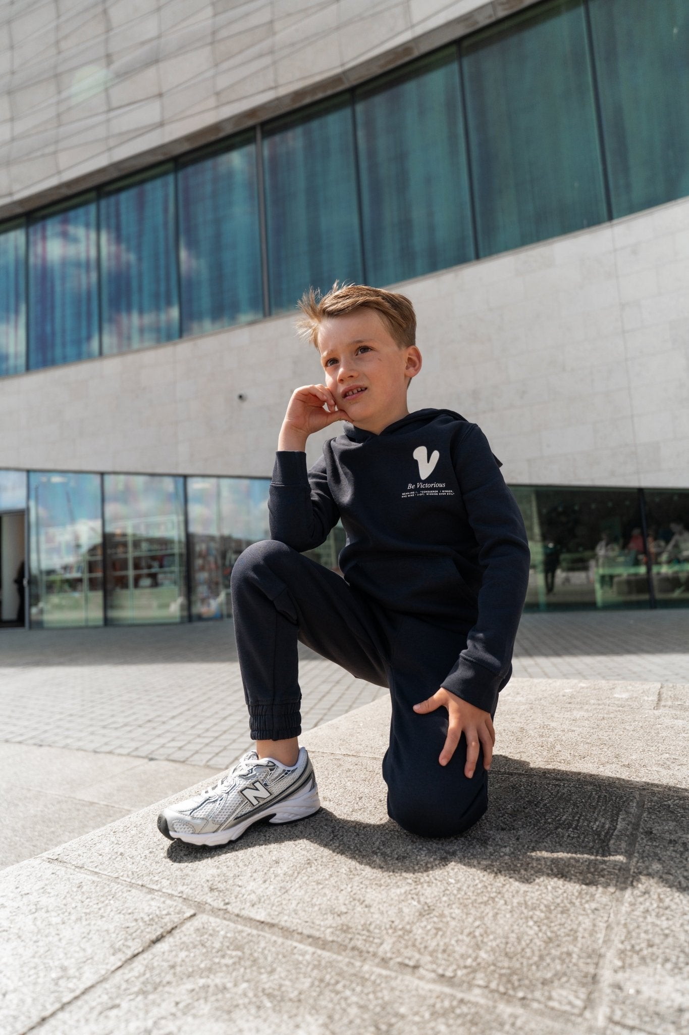 Boy's Subway Graffiti Tracksuit - Navy - Vincentius