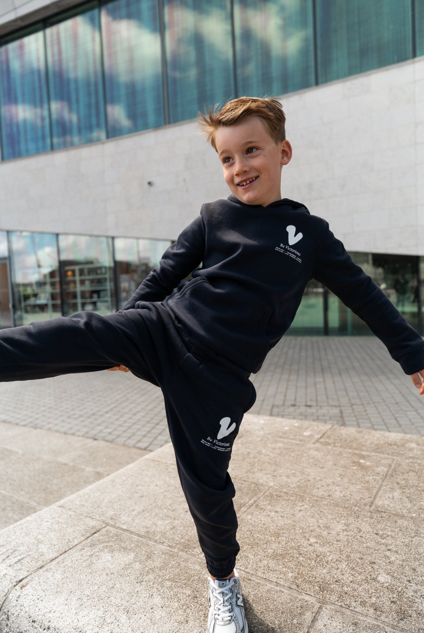 Boy's Subway Graffiti Tracksuit - Navy - Vincentius