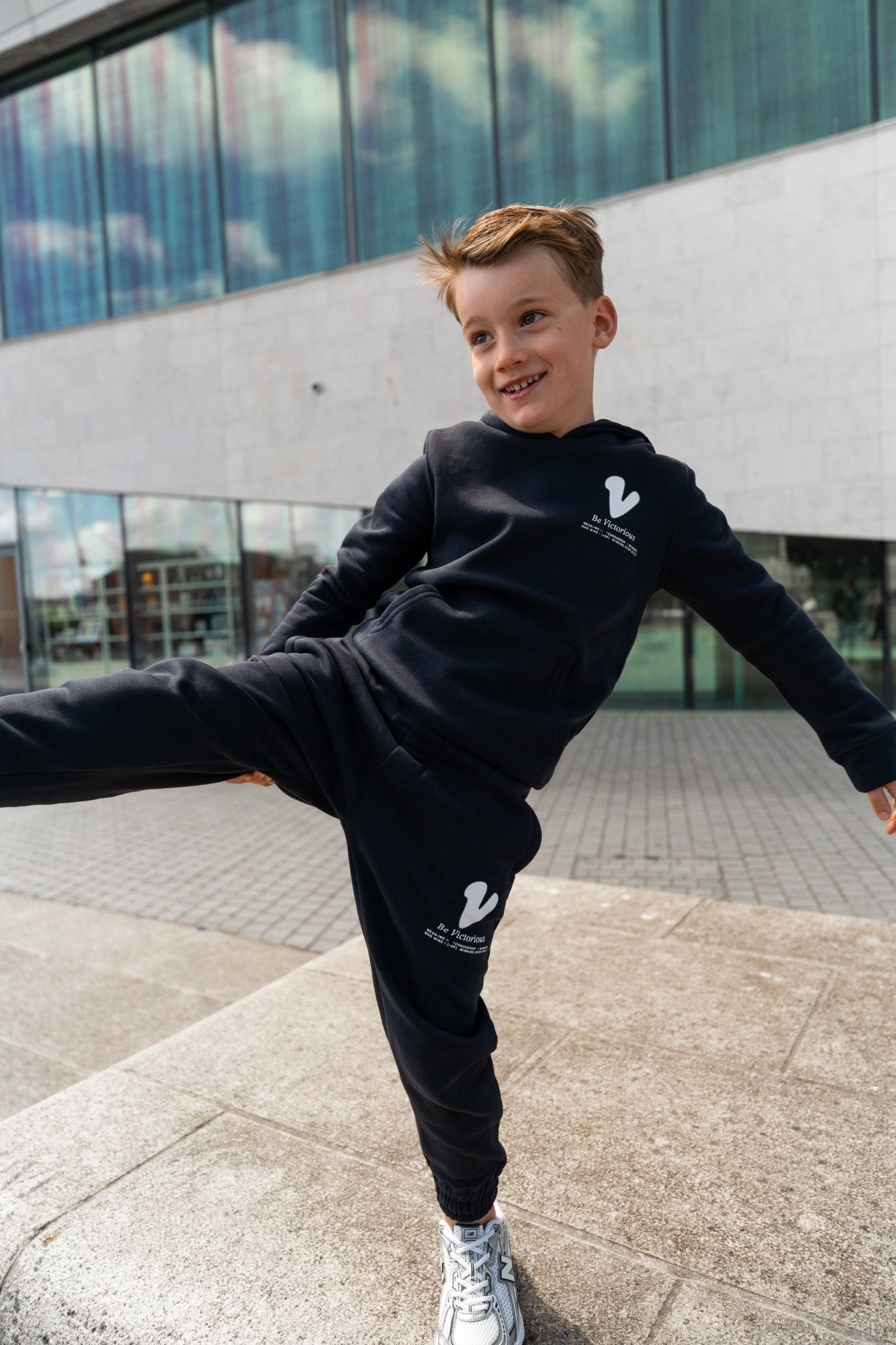 Boy's Subway Graffiti Tracksuit - Navy - Vincentius