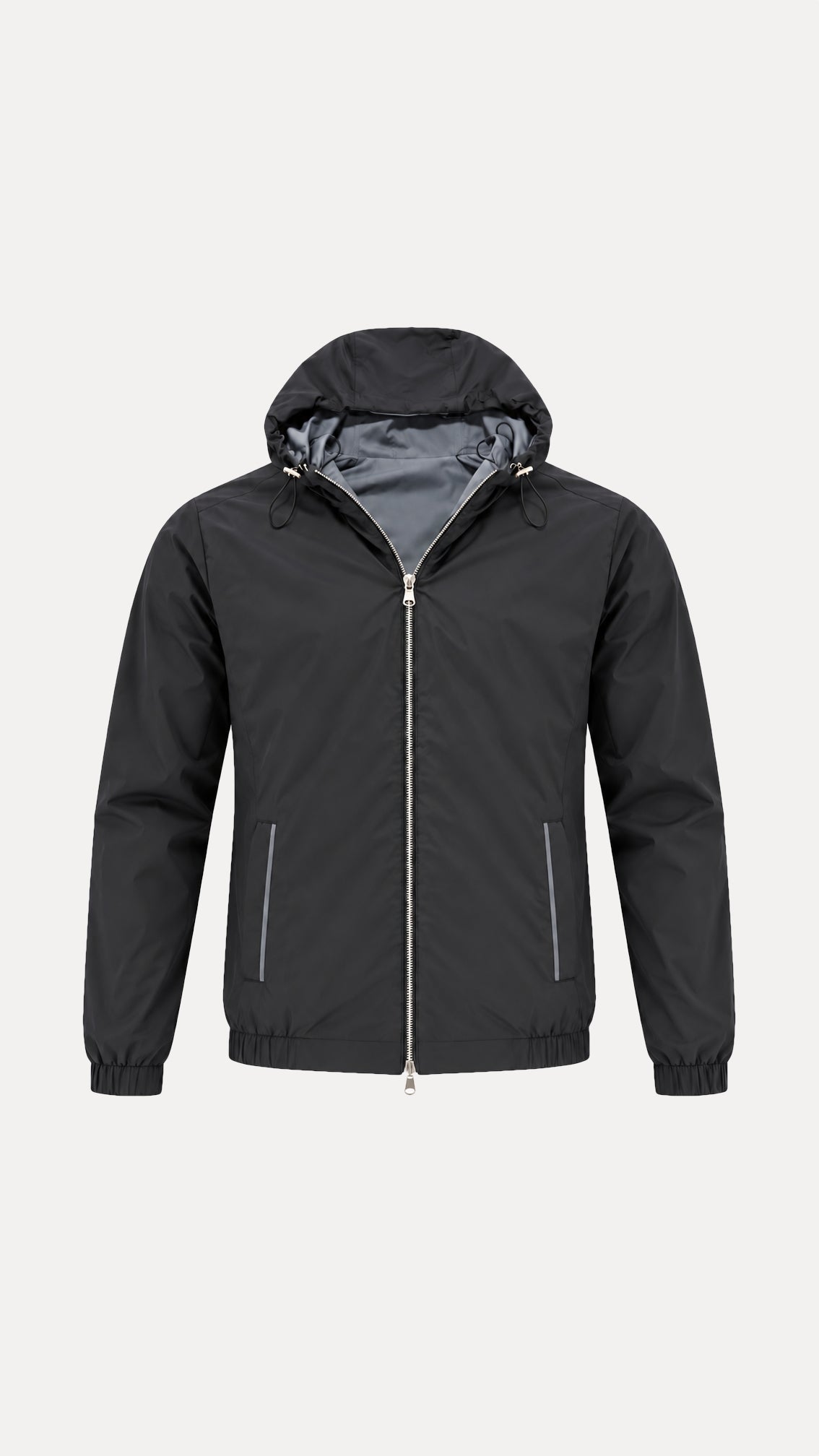 Commuter Hooded Reverse Jacket - Graphite/Black - Vincentius