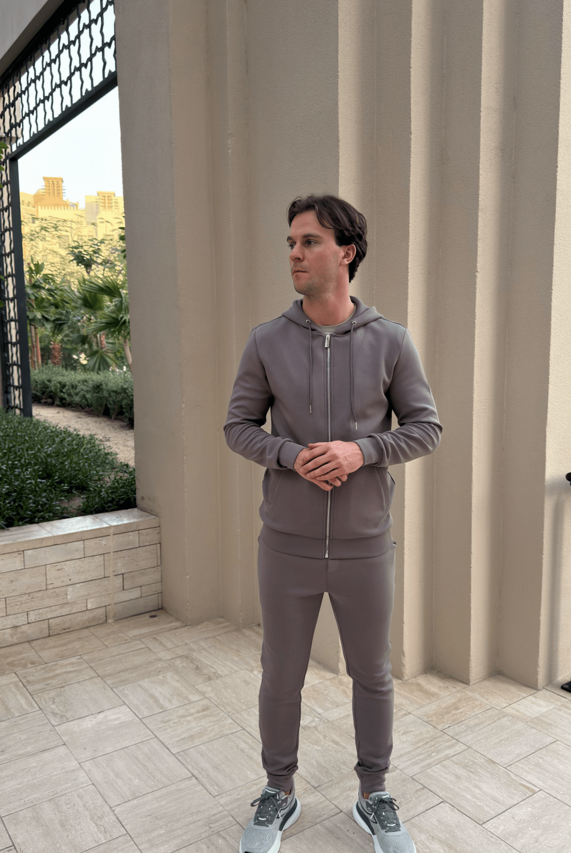 Commuter Zip Through Hoodie - Slate - Vincentius