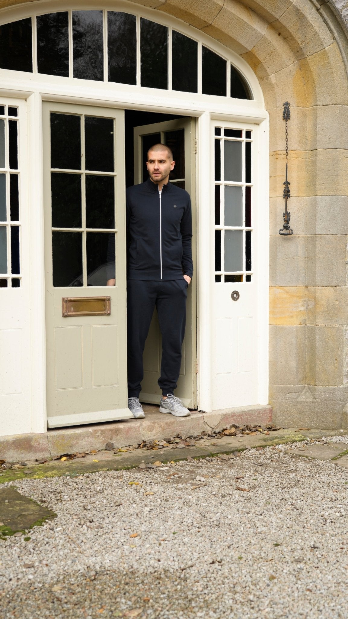 Loopback Zip Through Jacket - Navy - Vincentius