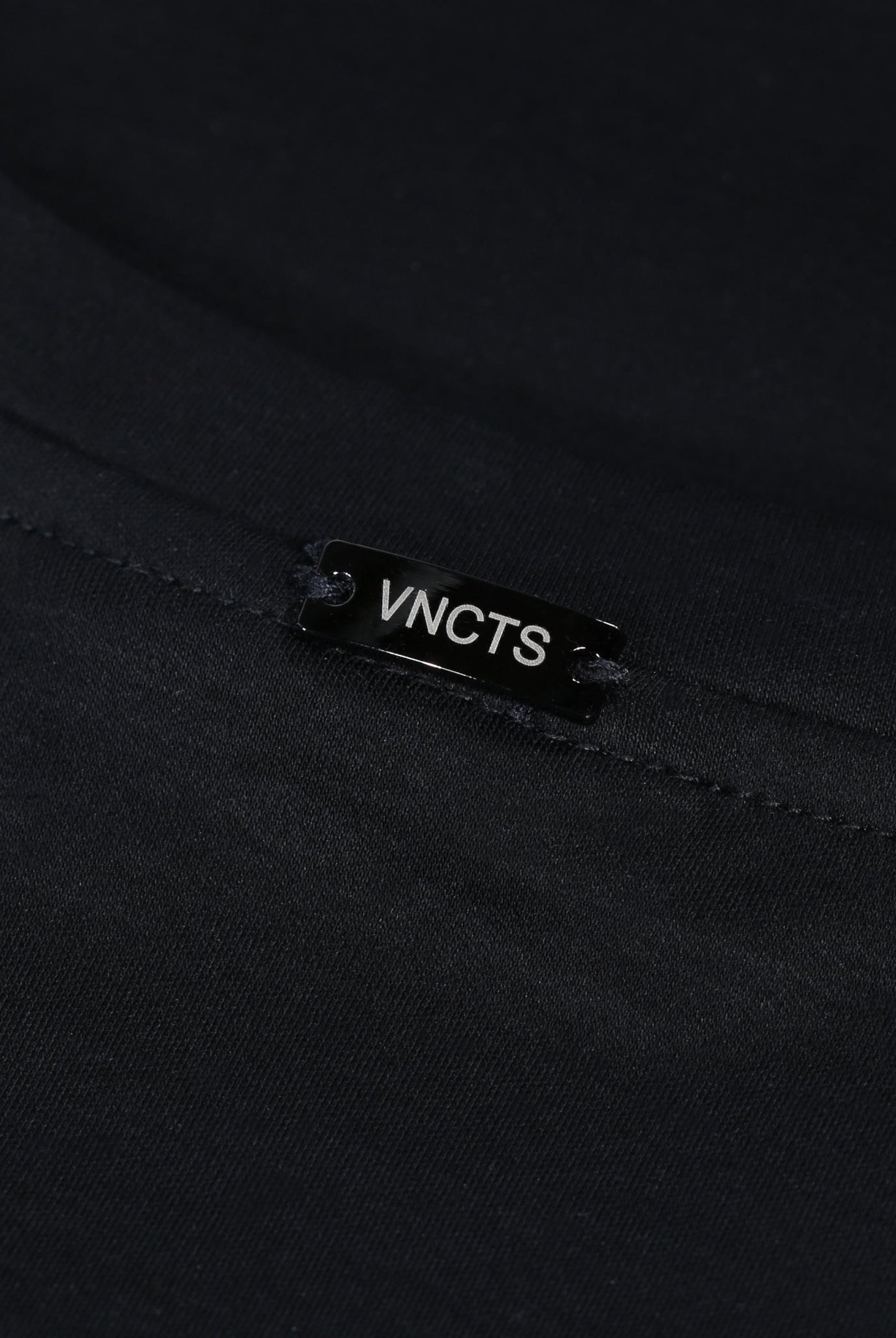 Luxury Mercerised Pocket Logo T-Shirt - Black - Vincentius