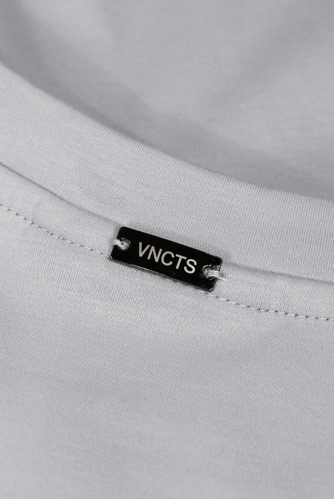 Luxury Mercerised Pocket Logo T-Shirt - Ice Grey - Vincentius
