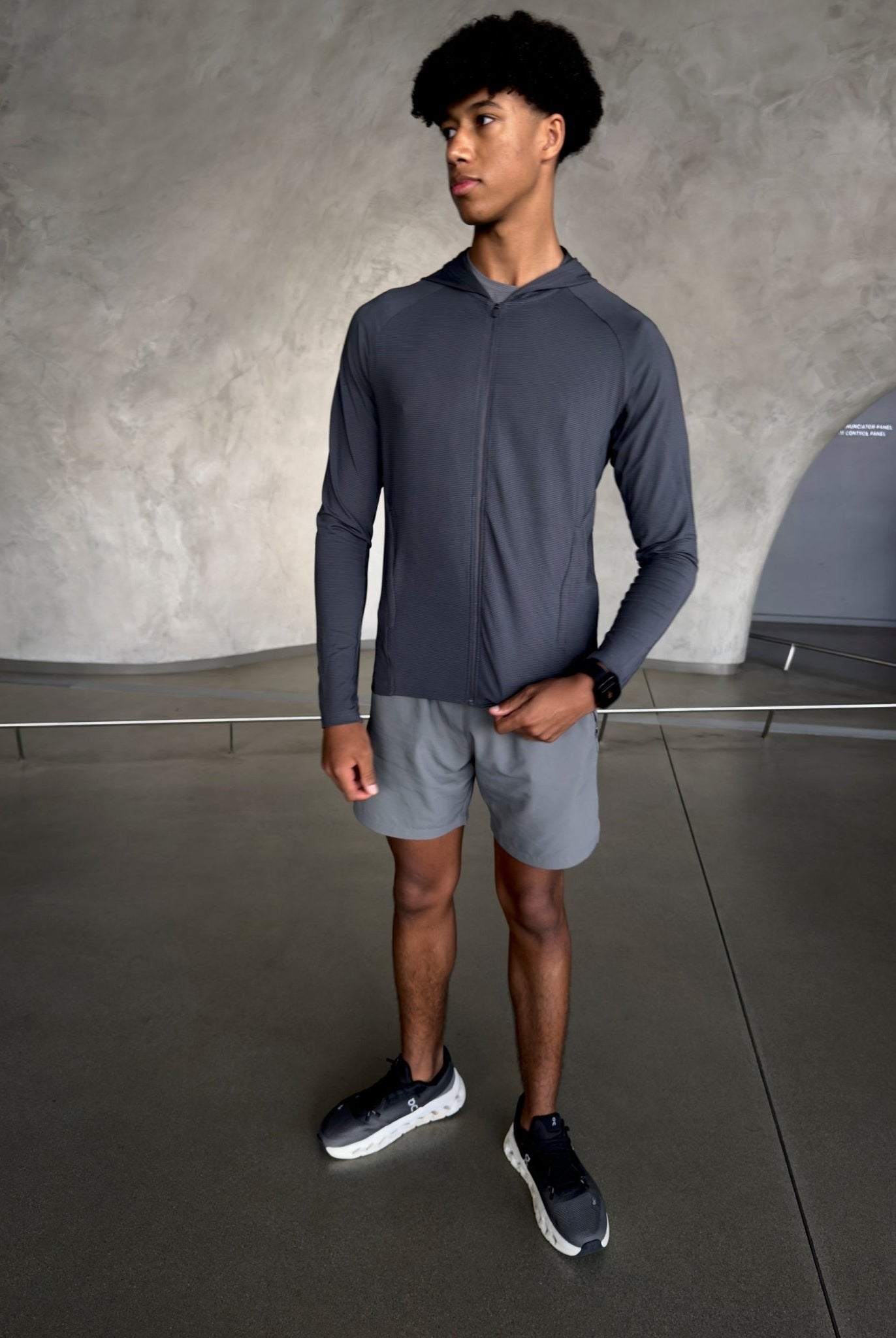 Transitional Performance Full Zip Hoodie - Graphite - Vincentius