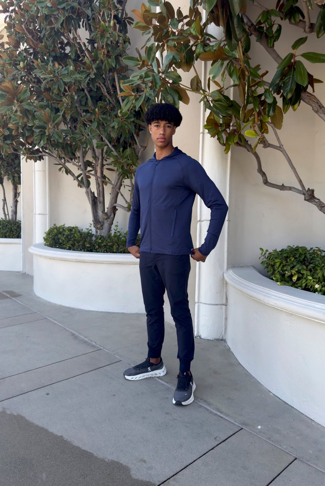 Transitional Performance Full Zip Hoodie - Navy - Vincentius
