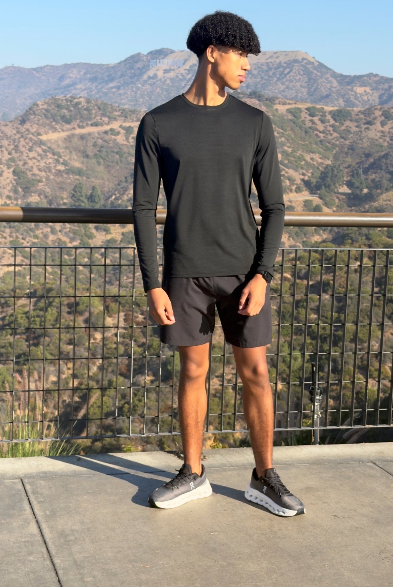 Transitional Performance Long Sleeve Tee - Black - Vincentius