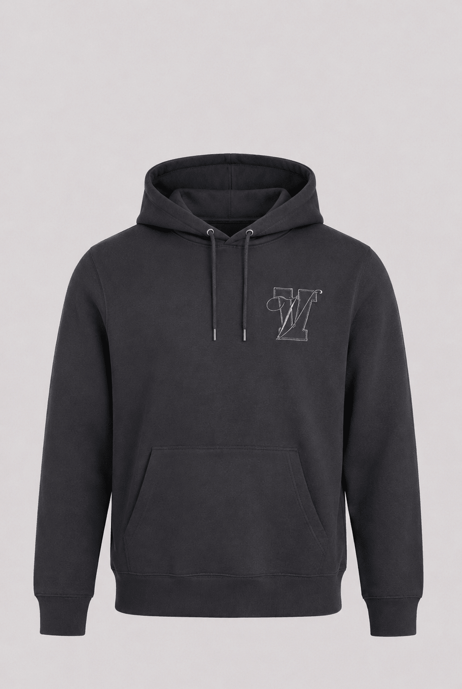 Varsity Luxe Hoodie - Charcoal - Vincentius
