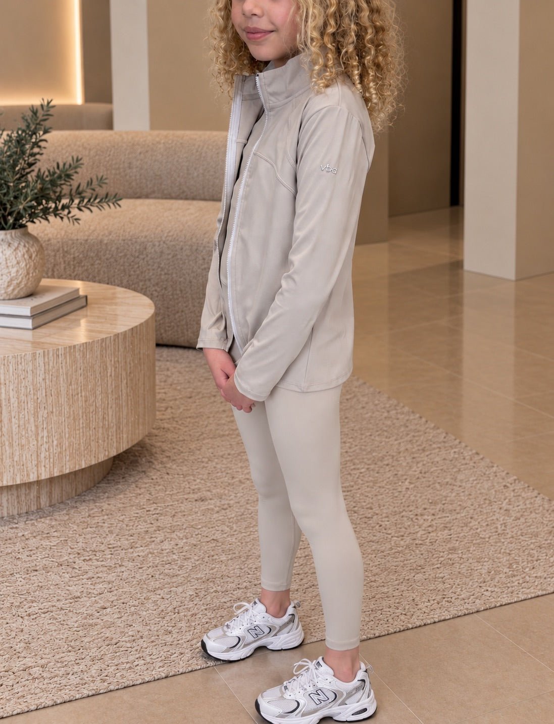 Active Zip Jacket - Warm Latte - Vincentius