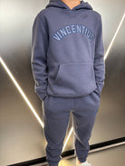 Boy's Applique Tracksuit - Air Force - Vincentius