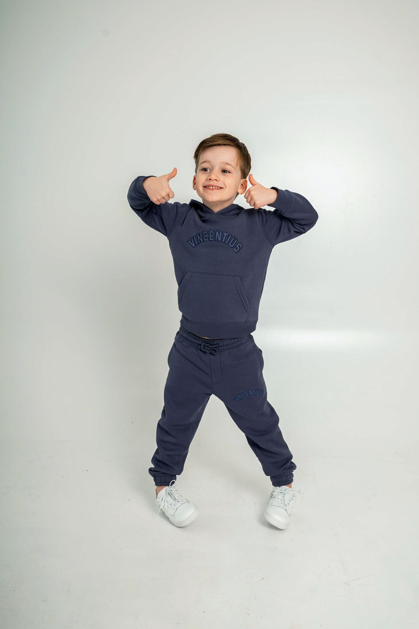 Boy's Applique Tracksuit - Air Force - Vincentius