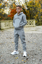 Boys Applique Tracksuit - Grey Marl - Vincentius