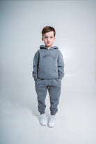 Boy's Applique Tracksuit - Grey Marl - Vincentius