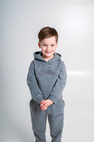 Boy's Applique Tracksuit - Grey Marl - Vincentius