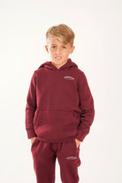 Boy's Be Victorious Tracksuit - Burgundy - Vincentius