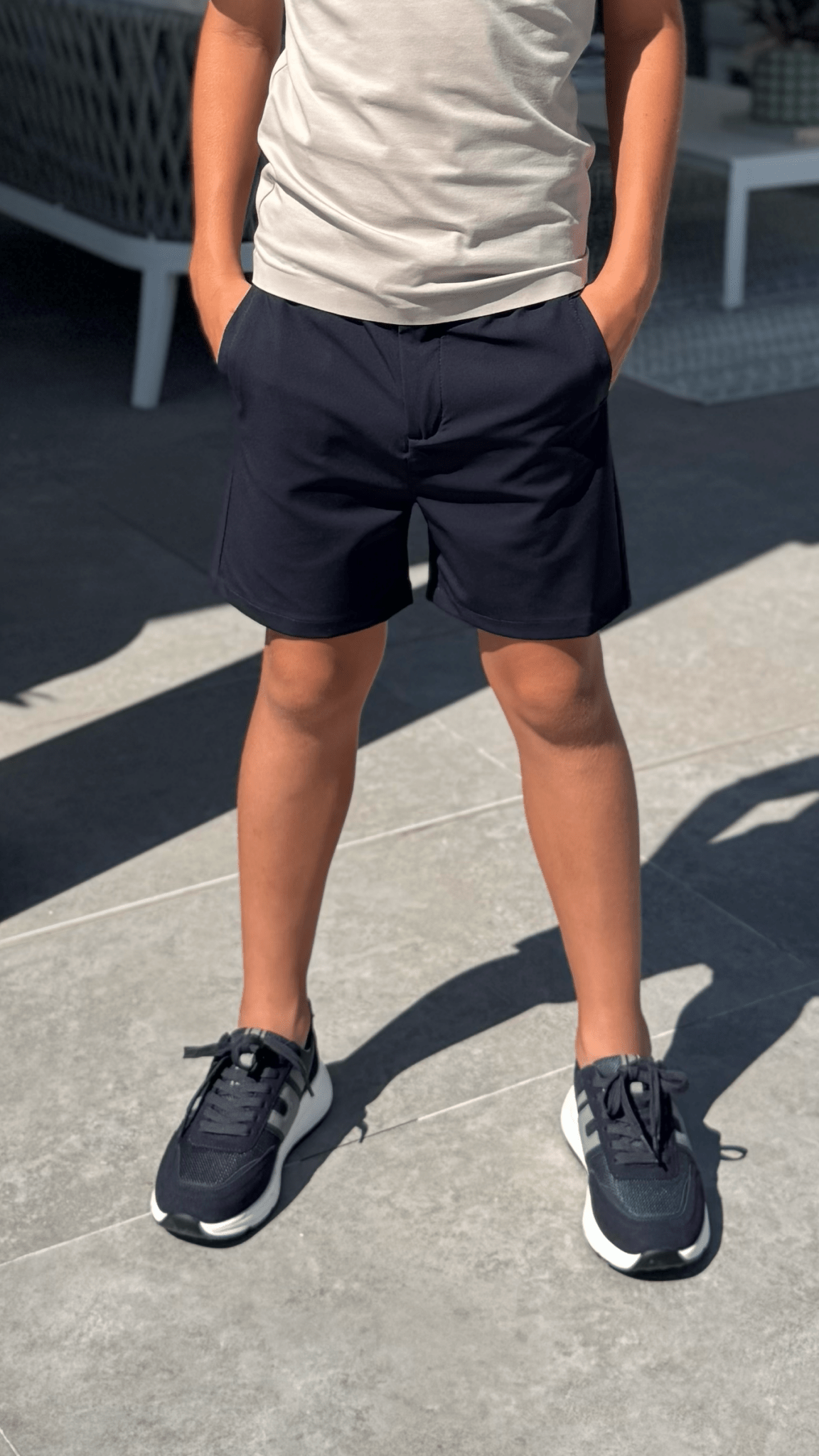 Boy's Commuter Shorts - Navy - Vincentius