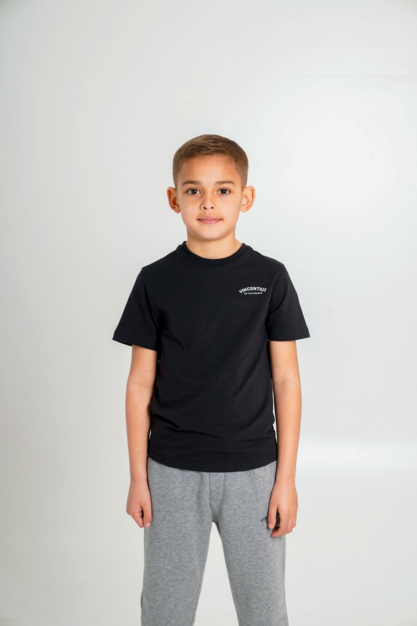 Boy's Luxe Be Victorious T-Shirt - Black - Vincentius