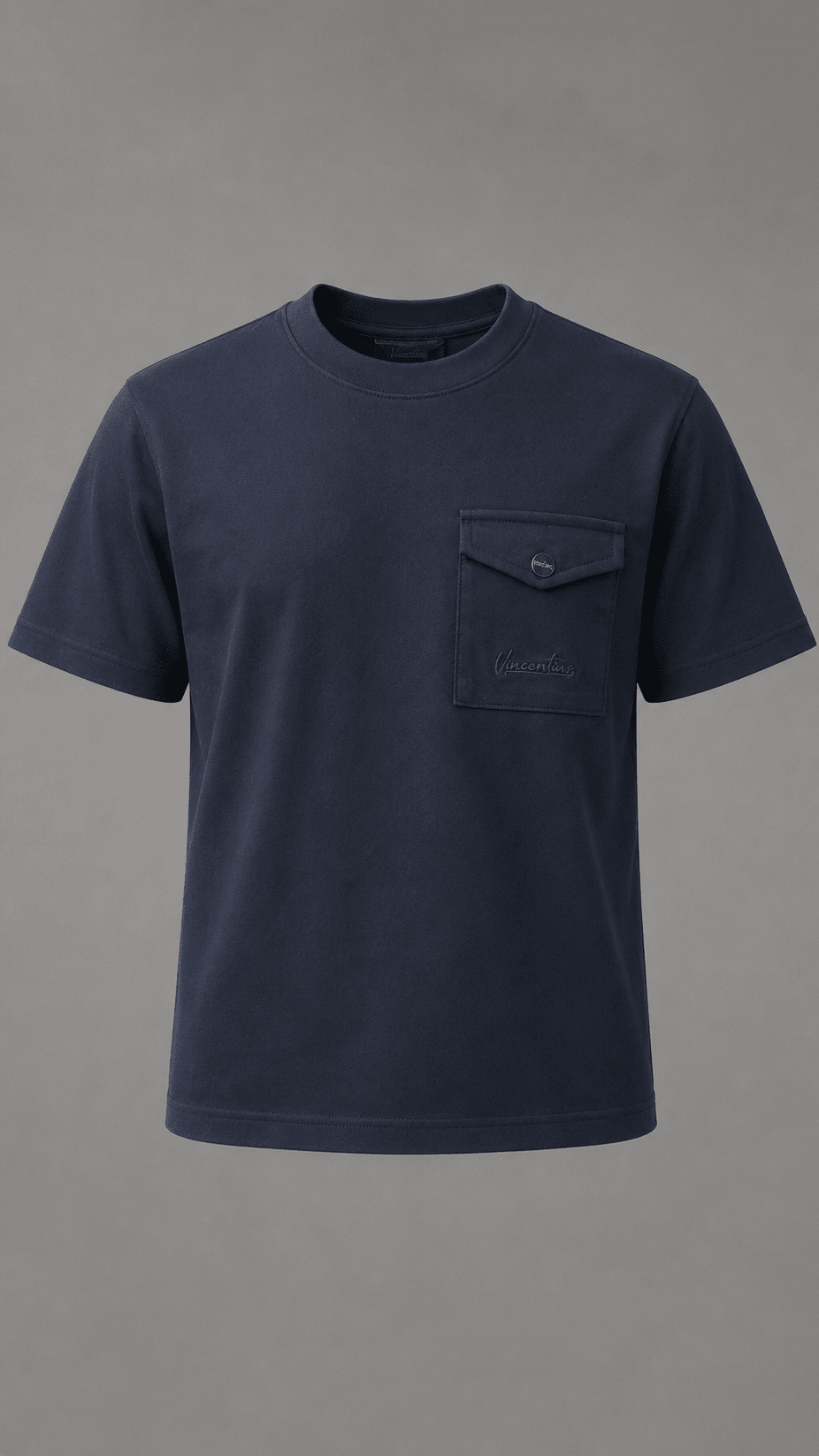 Boy's Luxury Pocket Logo T-Shirt - Navy - Vincentius