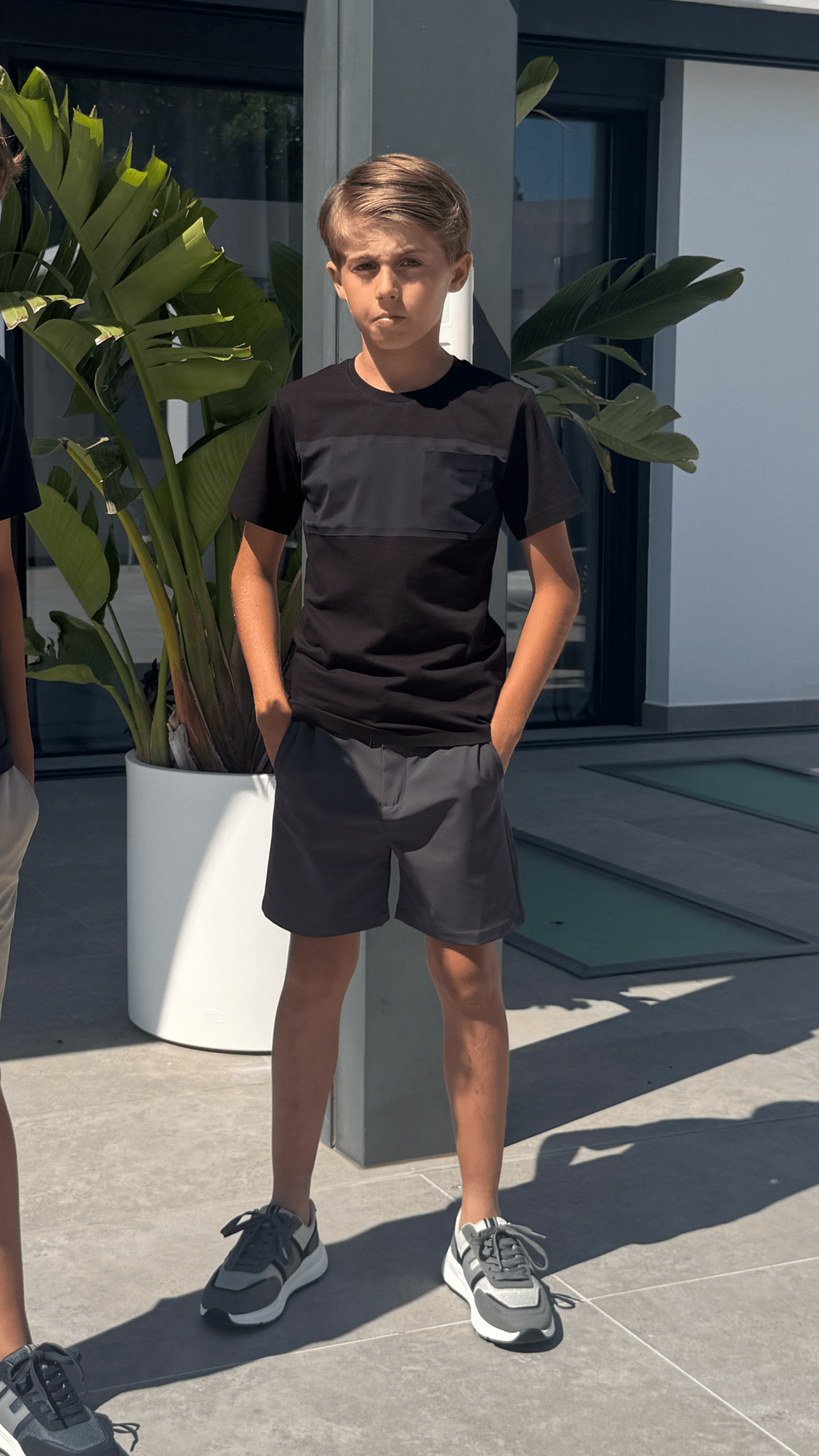 Boy's Luxury Vertex T-Shirt - Black - Vincentius