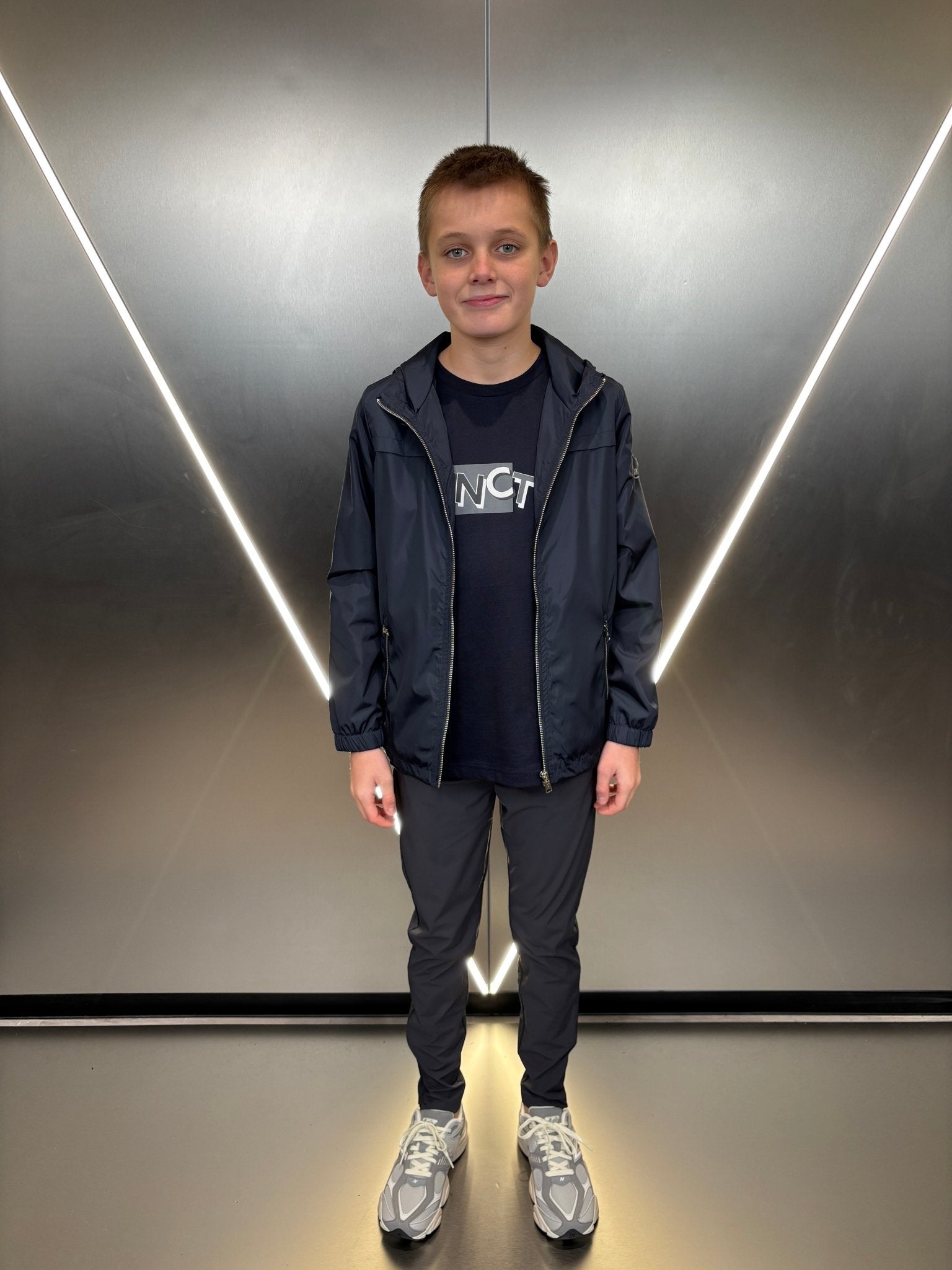 Boys Midnight Navy Tech Jacket - Vincentius