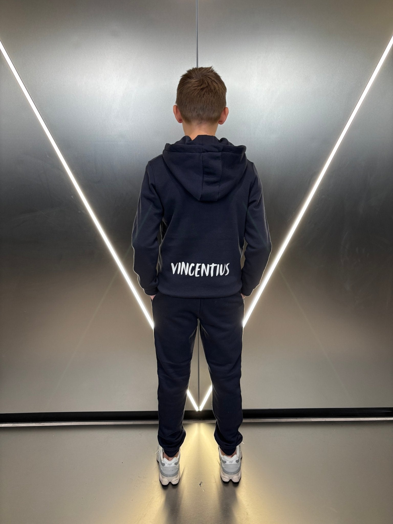 Boy's Paintbrush Tracksuit - Navy - Vincentius