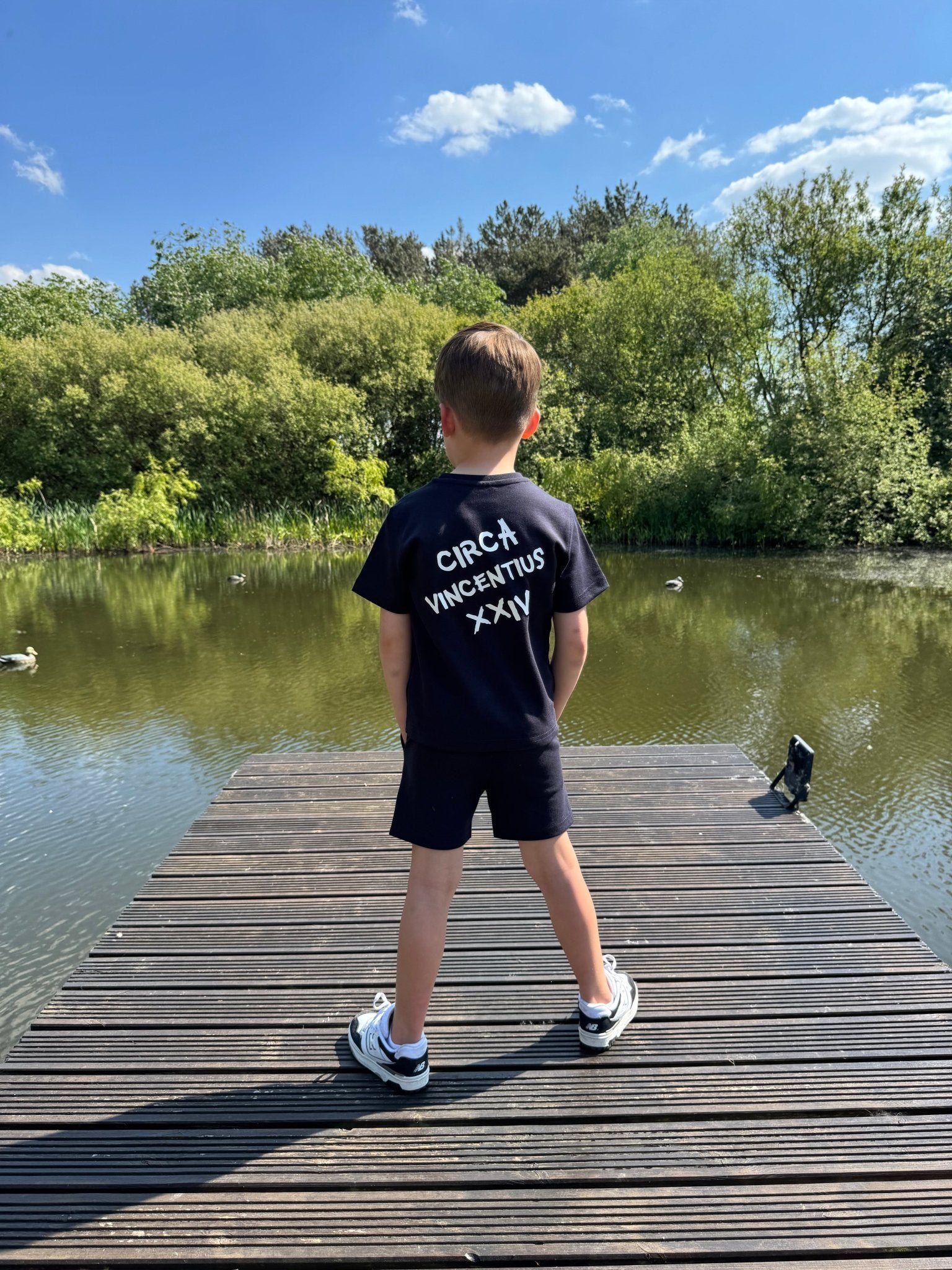 Boy's Relaxed Circa XXIV Lounge Set - Navy - Vincentius