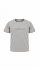 Boy's Serif Embossed T-Shirt - Ice Grey - Vincentius