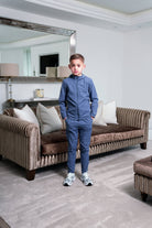 Boy's Transitional Tracksuit - Airforce - Vincentius