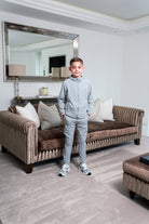 Boy's Transitional Tracksuit - Light Grey - Vincentius