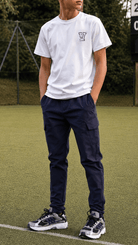 Boys Varsity T-Shirt - White - Vincentius