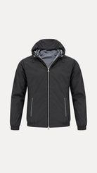 Commuter Hooded Reverse Jacket - Graphite/Black - Vincentius