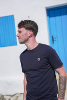 Luxe Classic Badge T-Shirt - Navy - Vincentius