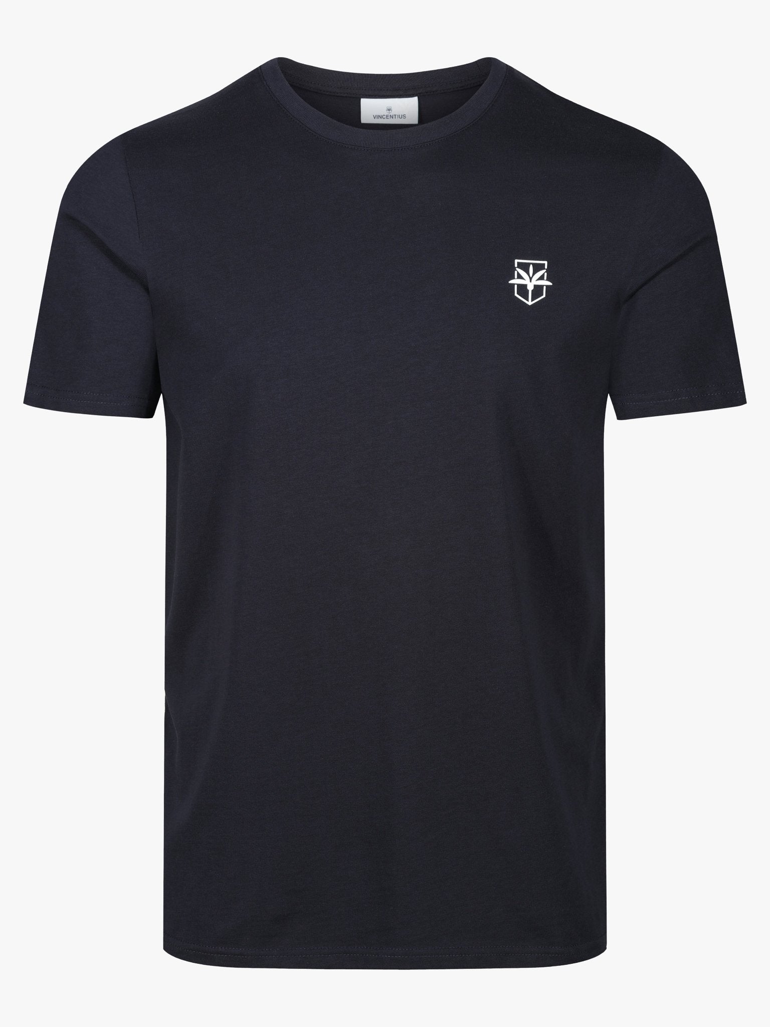 Luxe Resort Palm T-Shirt - Navy - Vincentius