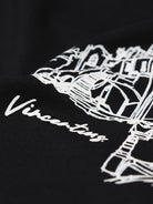 Luxe Resort Santorini T-Shirt - Black - Vincentius