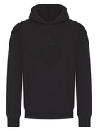 Luxury Boucle Shield Hoodie - Black - Vincentius