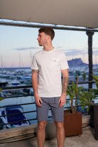 Luxury Mercerised Pocket Logo T-Shirt - White - Vincentius