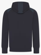 Luxury Nylon Panel Logo Hoodie - Navy - Vincentius