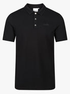 Luxury Pique Logo Polo - Black - Vincentius