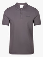 Luxury Pique Logo Polo - Charcoal - Vincentius