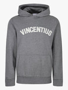 Luxury Tonal Applique Hoodie - Grey - Vincentius