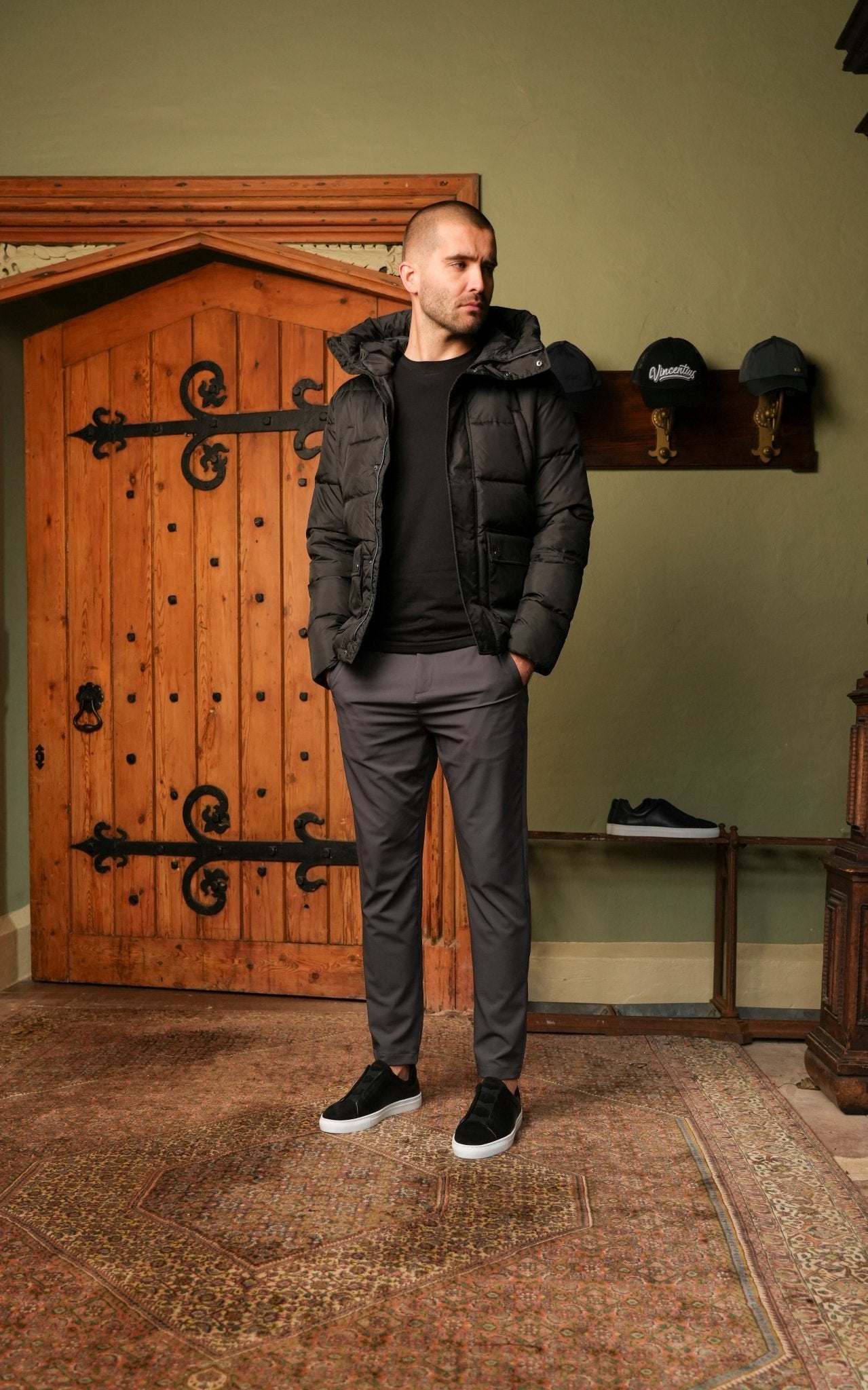 Premium Short Puffer - Black - Vincentius
