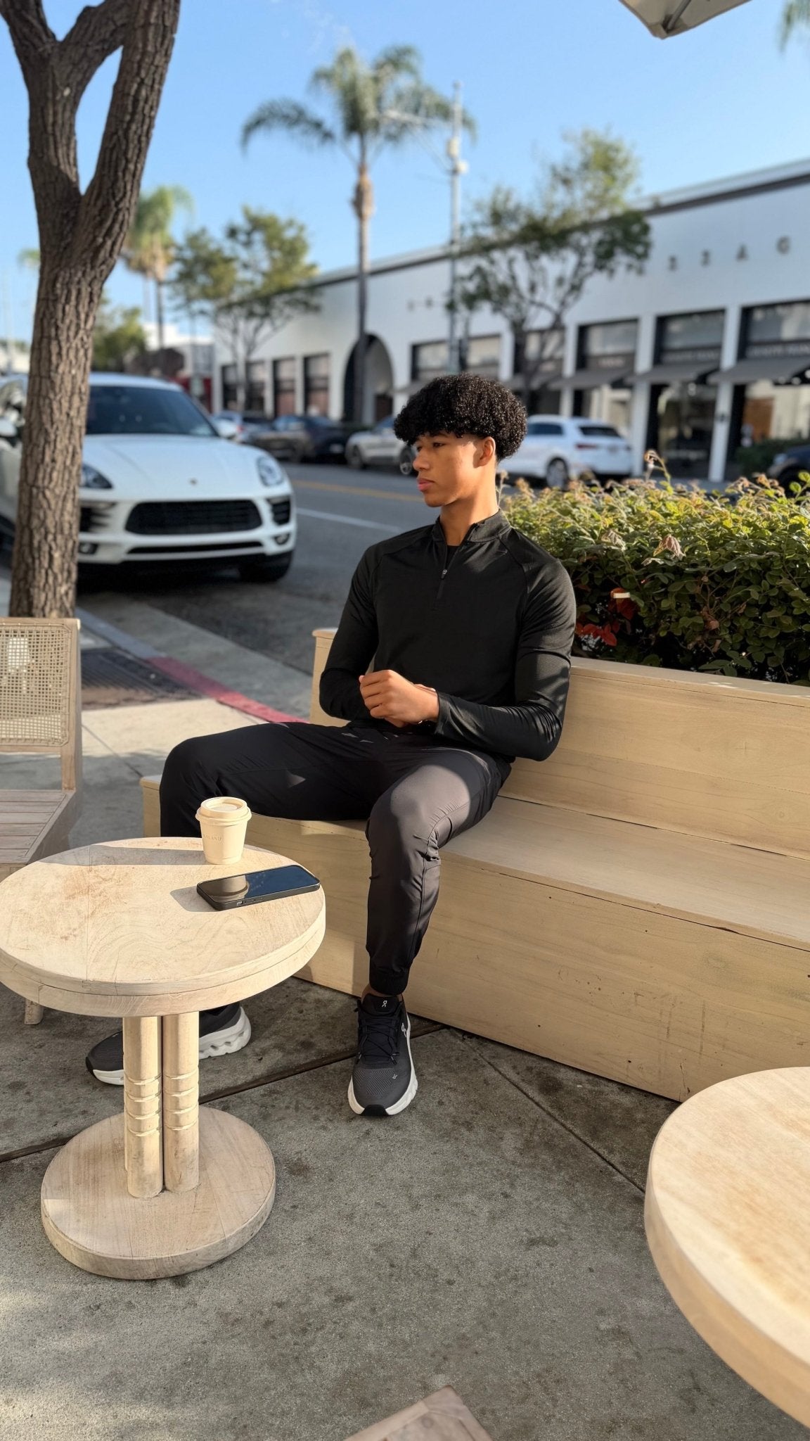 Transitional Performance 1/4 Zip - Black - Vincentius