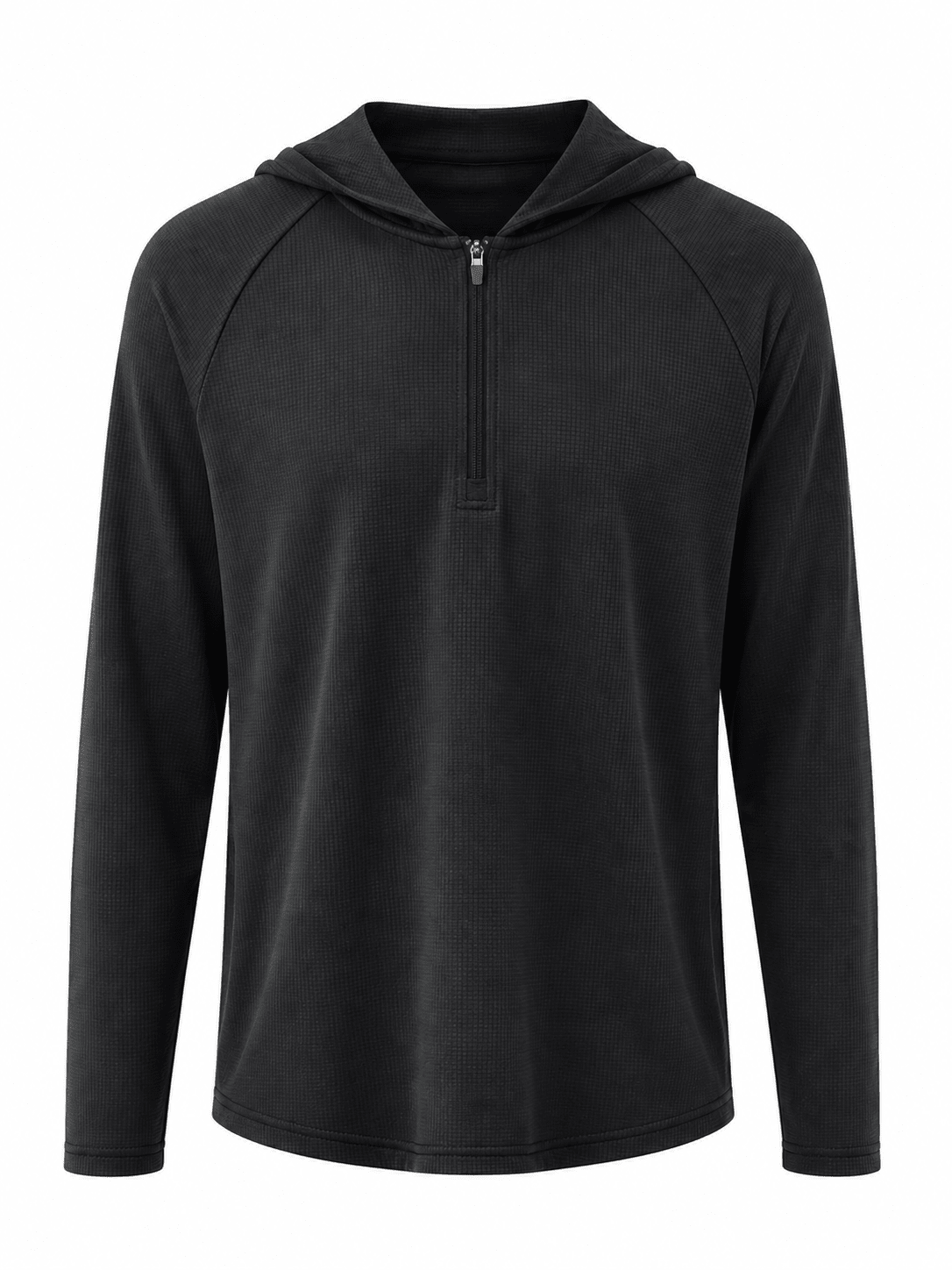 Transitional Performance 1/4 Zip Hoodie - Black - Vincentius