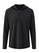 Transitional Performance 1/4 Zip Hoodie - Black - Vincentius